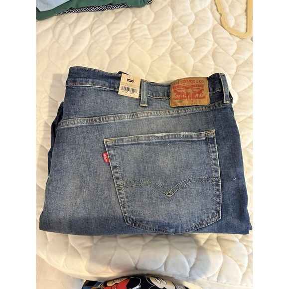 Levis 559 Relaxed‎ Straight Fit Denim Jeans Men's Sz 54x30 Dark Wash Cotton - Picture 1 of 6